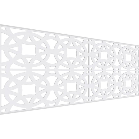 Ekena Millwork Set of Four Panels for 94 1/2"W x 36 1/4"H Brownsville Fretwork Wainscot Wall Paneling WPKP18X01X47BNE
